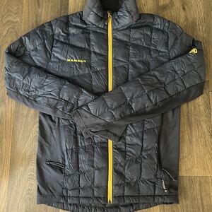 Mammut Navy Jacket with Yellow Accents